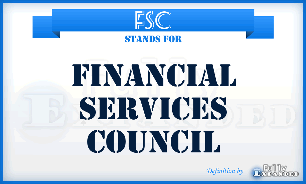 FSC - Financial Services Council