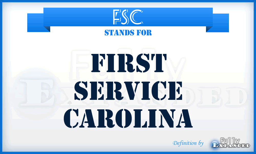 FSC - First Service Carolina