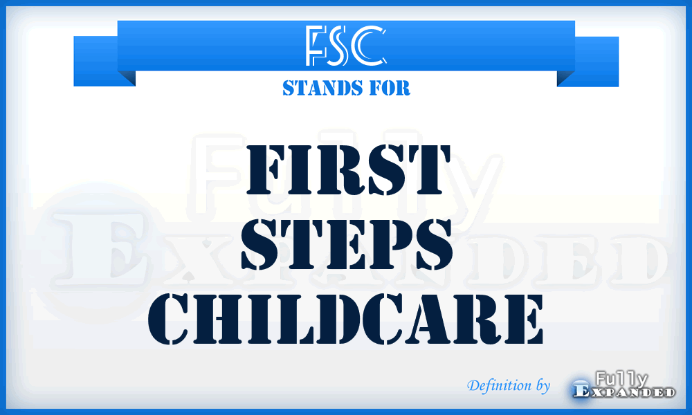 FSC - First Steps Childcare