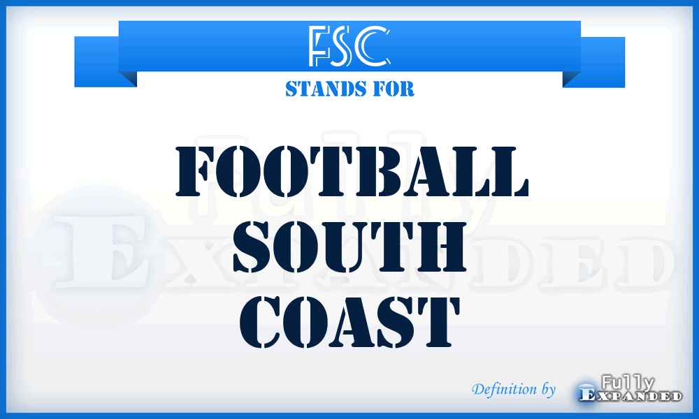 FSC - Football South Coast