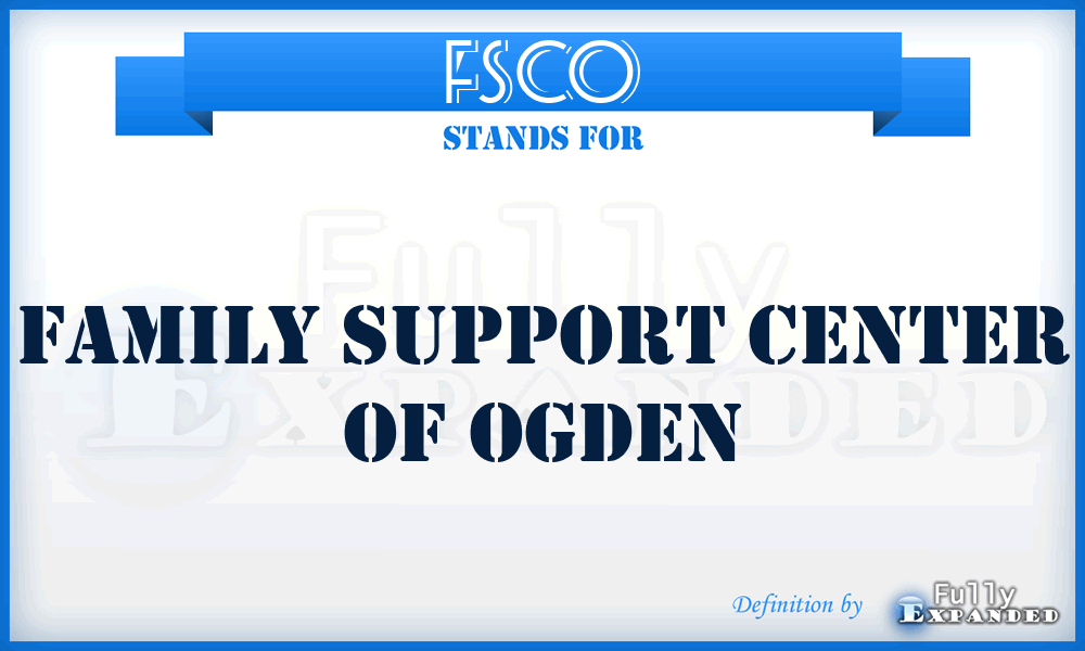 FSCO - Family Support Center of Ogden