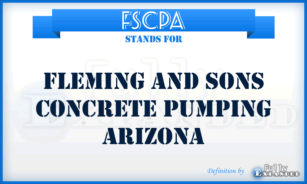 FSCPA - Fleming and Sons Concrete Pumping Arizona