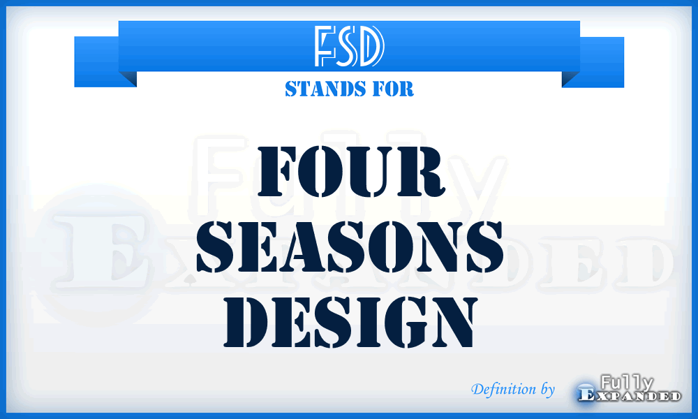 FSD - Four Seasons Design