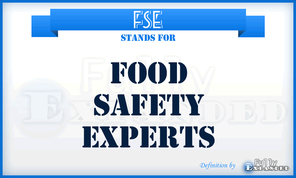 FSE - Food Safety Experts