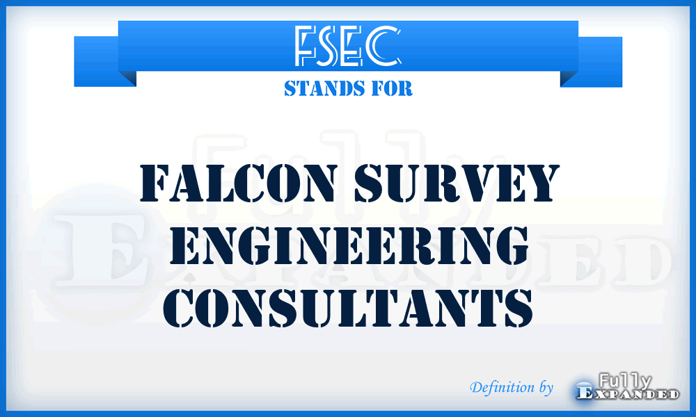 FSEC - Falcon Survey Engineering Consultants
