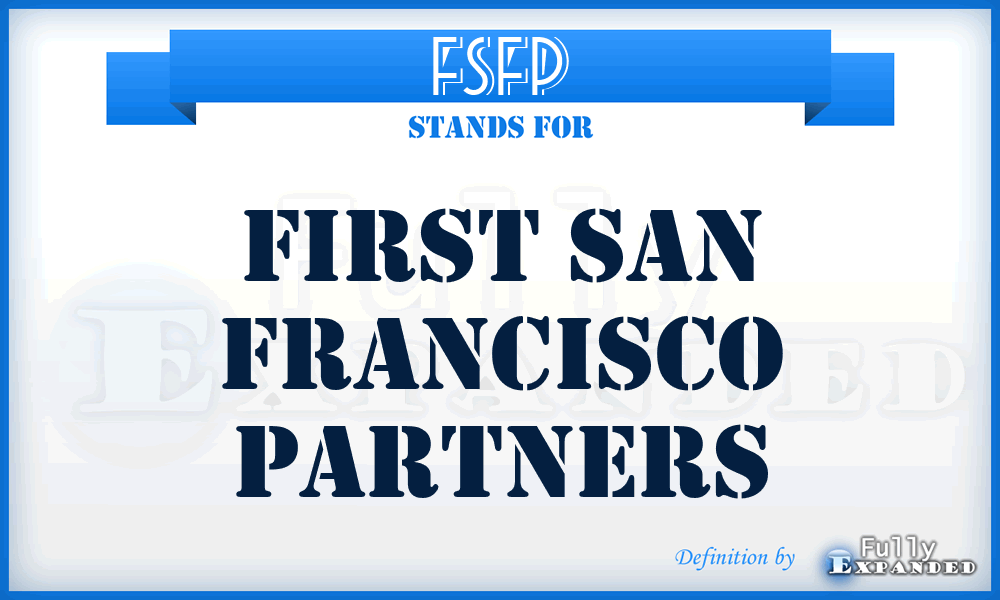 FSFP - First San Francisco Partners