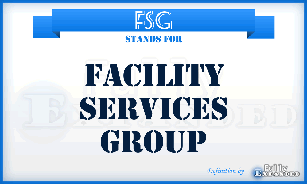 FSG - Facility Services Group