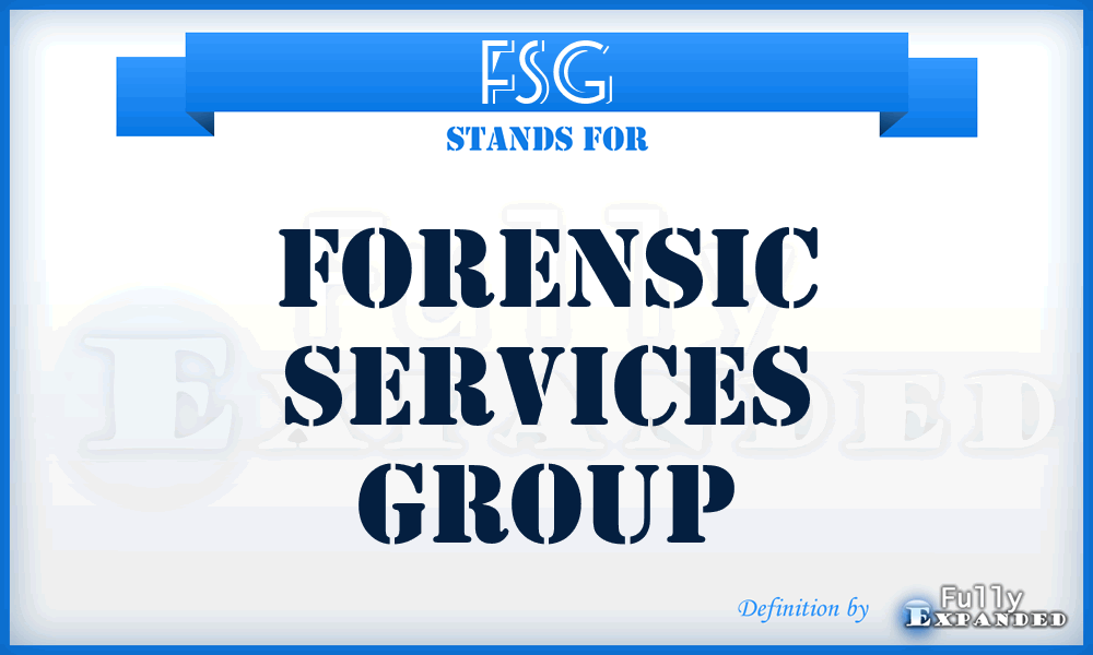 FSG - Forensic Services Group