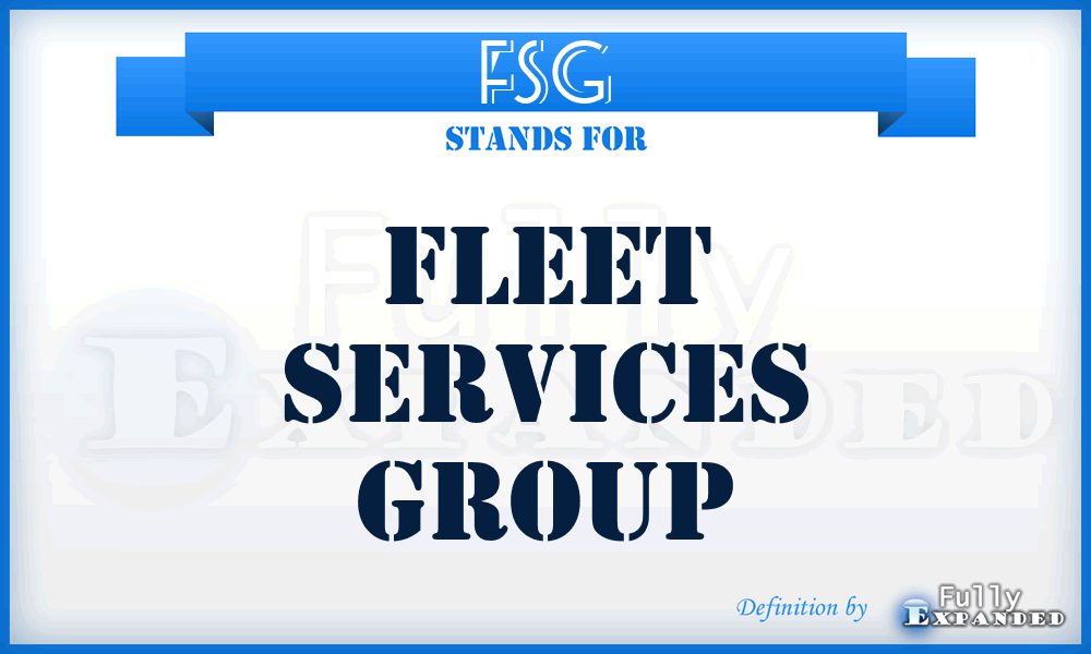 FSG - Fleet Services Group