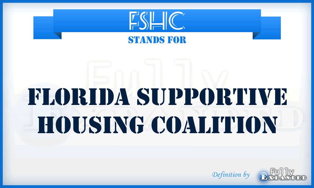 FSHC - Florida Supportive Housing Coalition