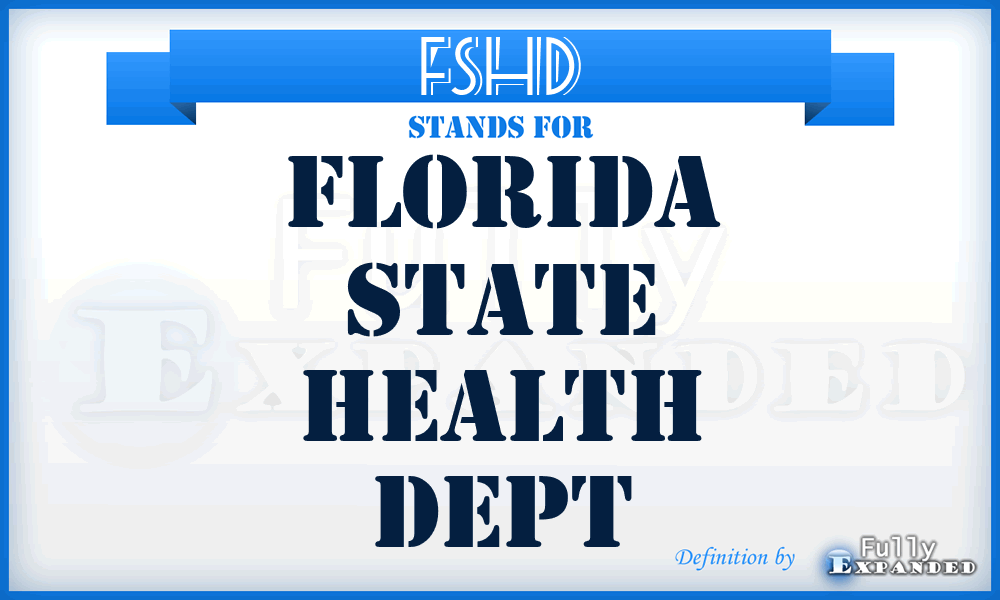 FSHD - Florida State Health Dept