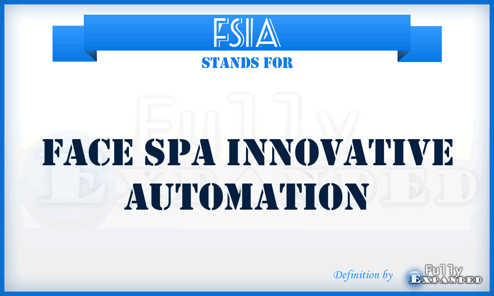 FSIA - Face Spa Innovative Automation