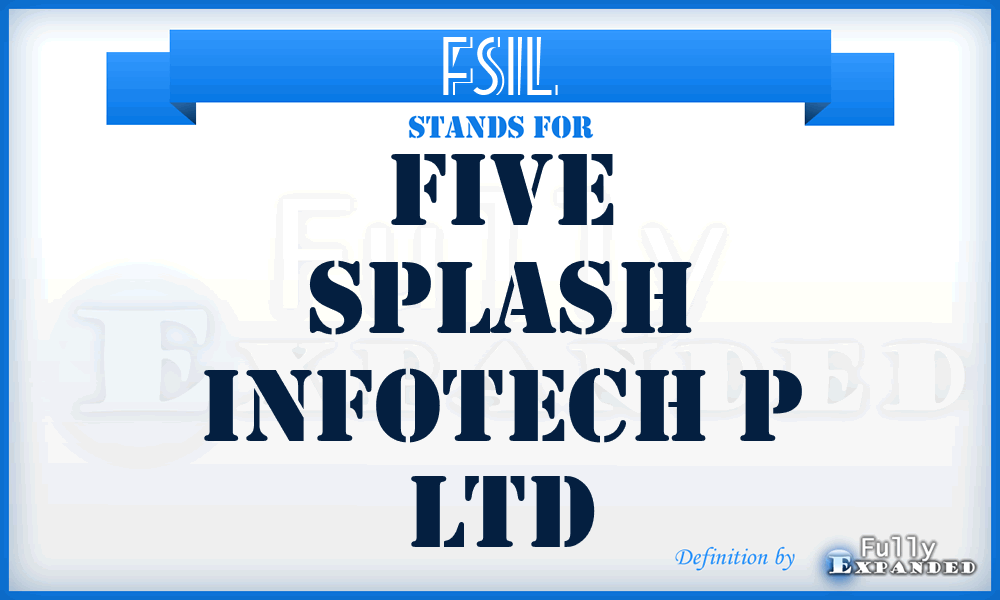 FSIL - Five Splash Infotech p Ltd