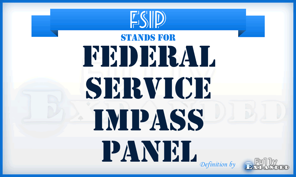 FSIP - Federal Service Impass Panel
