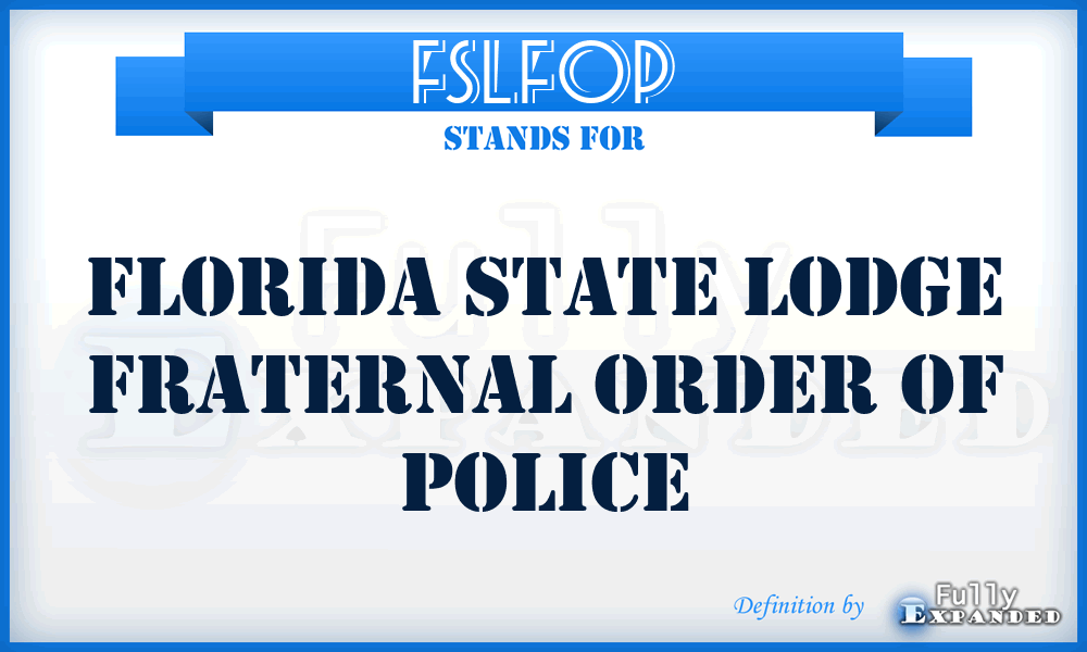 FSLFOP - Florida State Lodge Fraternal Order of Police