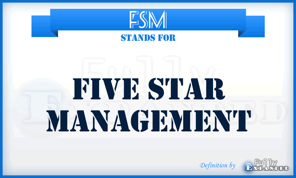 FSM - Five Star Management