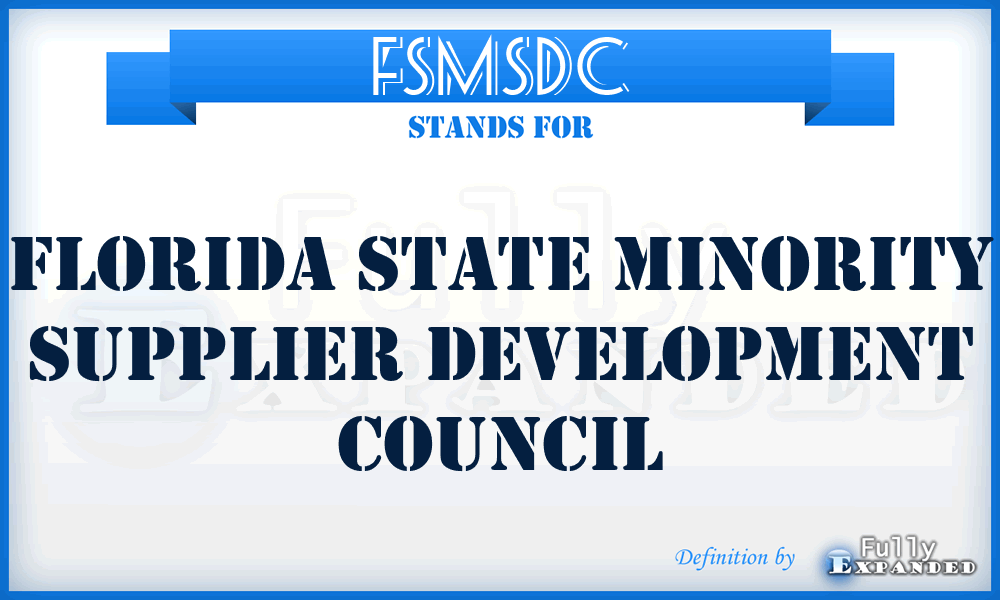 FSMSDC - Florida State Minority Supplier Development Council