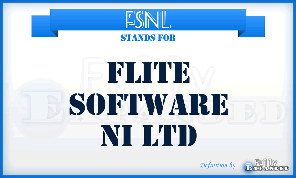 FSNL - Flite Software Ni Ltd