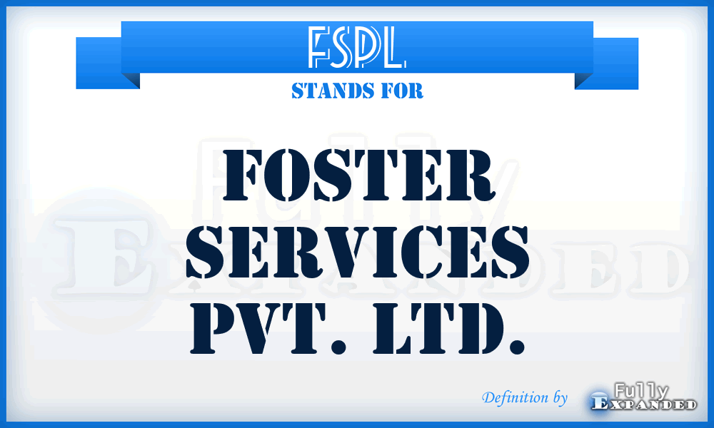 FSPL - Foster Services Pvt. Ltd.