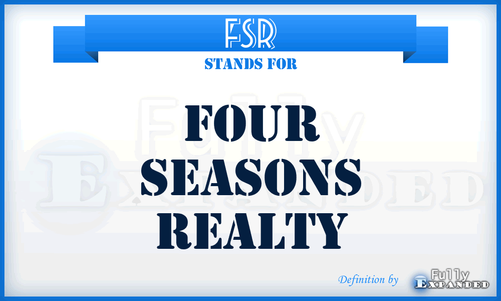 FSR - Four Seasons Realty