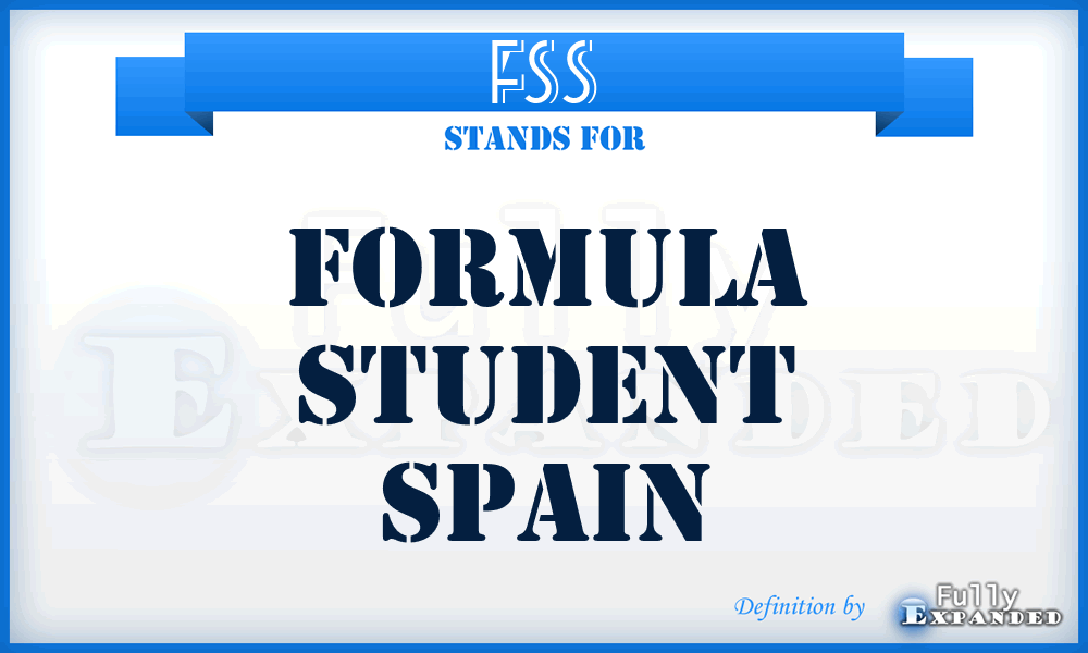 FSS - Formula Student Spain