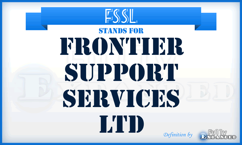 FSSL - Frontier Support Services Ltd