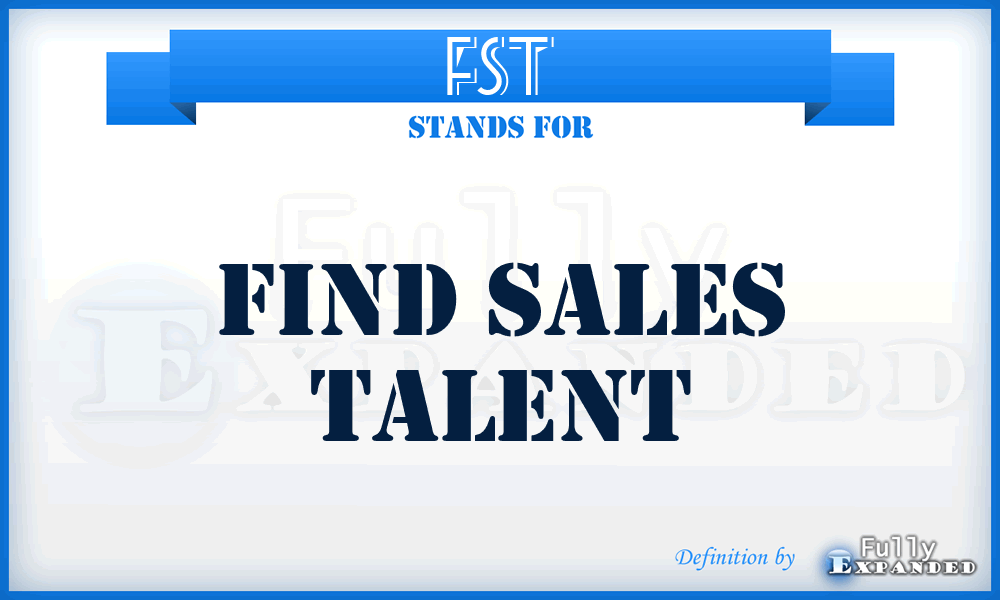 FST - Find Sales Talent