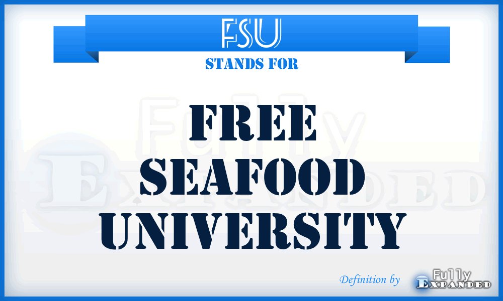 FSU - Free Seafood University