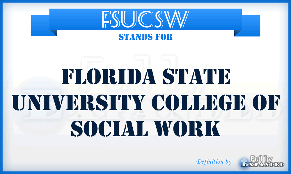 FSUCSW - Florida State University College of Social Work