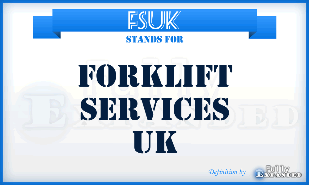 FSUK - Forklift Services UK