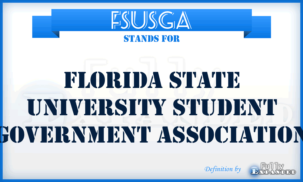FSUSGA - Florida State University Student Government Association
