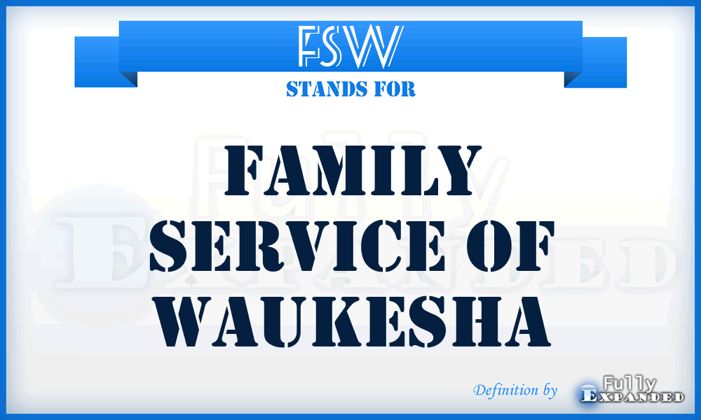 FSW - Family Service of Waukesha