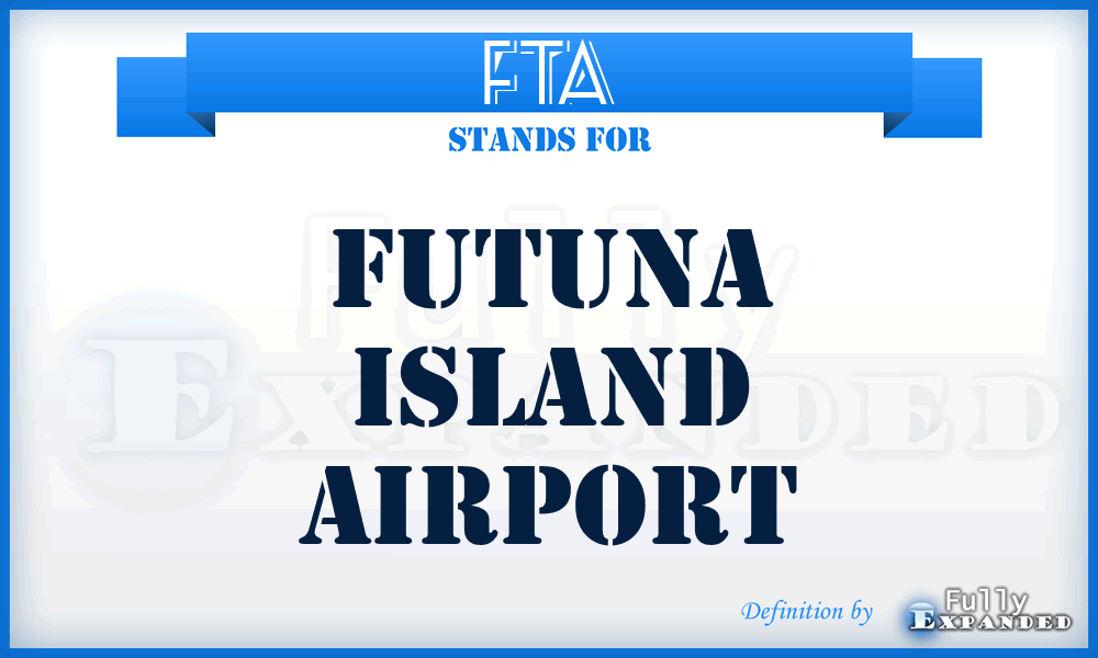 FTA - Futuna Island airport