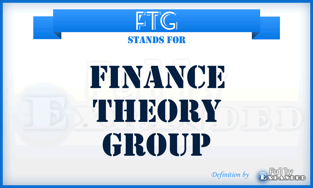FTG - Finance Theory Group