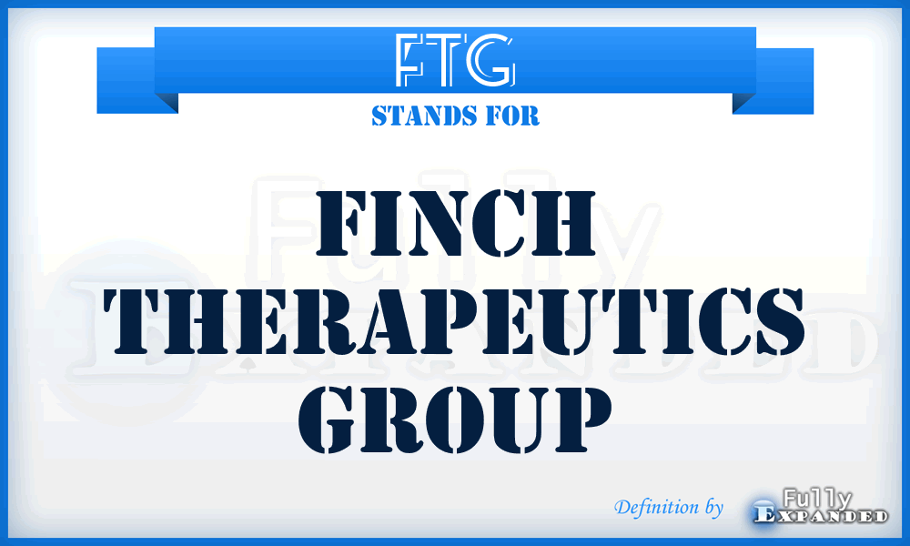 FTG - Finch Therapeutics Group