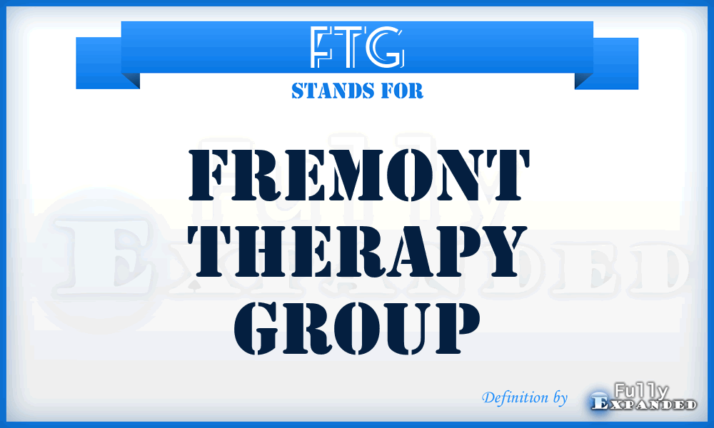 FTG - Fremont Therapy Group