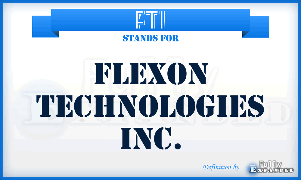 FTI - Flexon Technologies Inc.