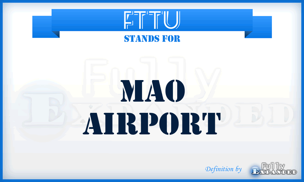 FTTU - Mao airport