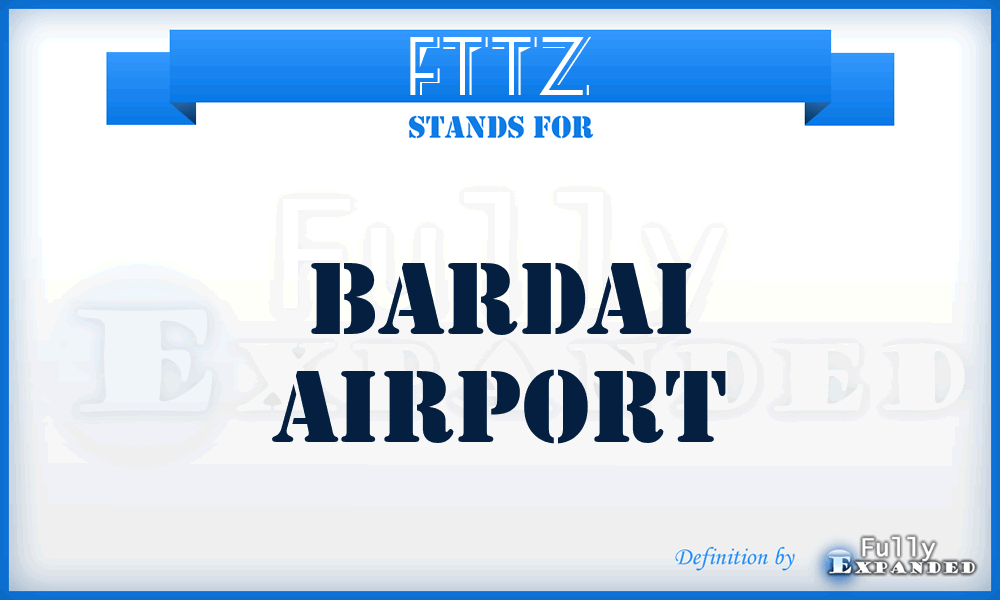 FTTZ - Bardai airport