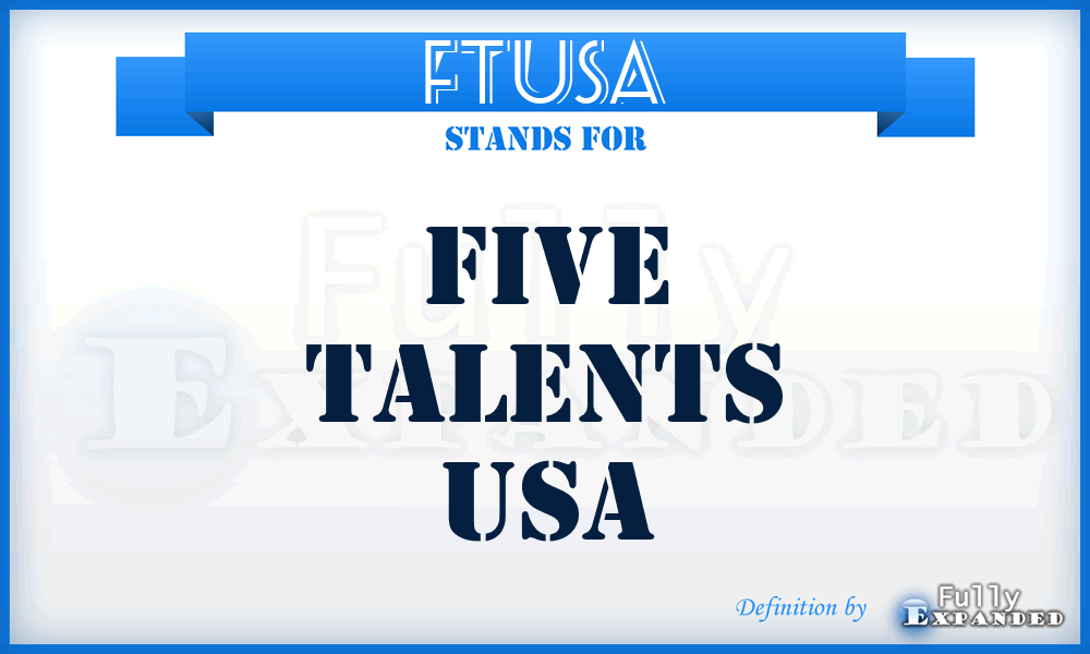 FTUSA - Five Talents USA