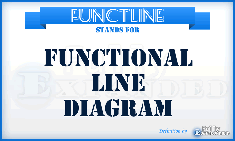 FUNCTLINE - functional line diagram