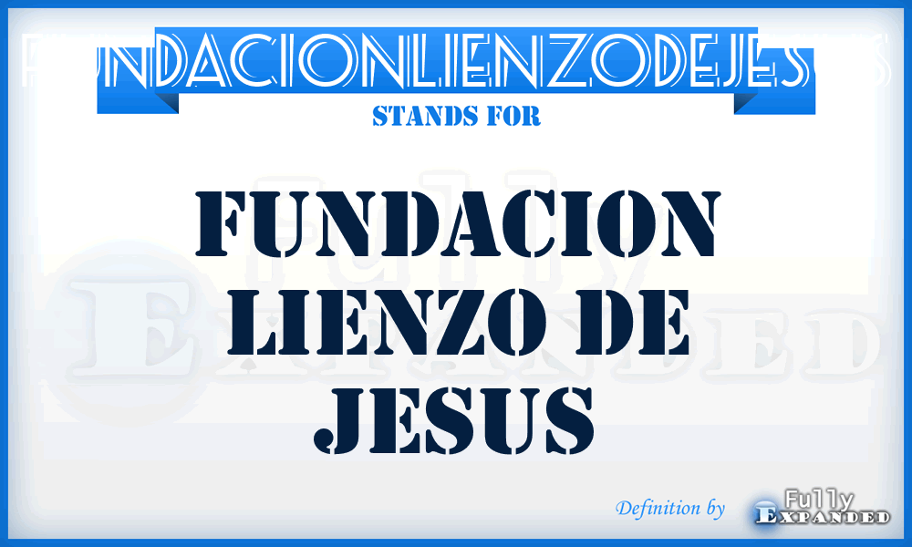 FUNDACIONLIENZODEJESUS - FUNDACION LIENZO DE JESUS