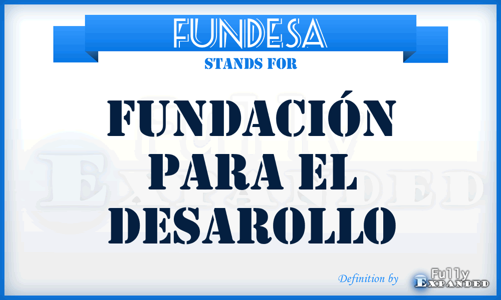 FUNDESA - Fundación para el Desarollo