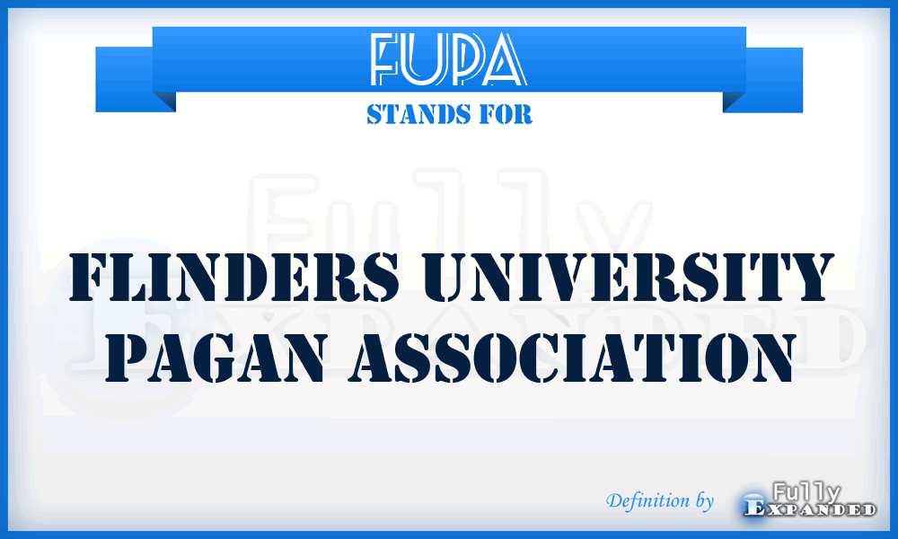 FUPA - Flinders University Pagan Association