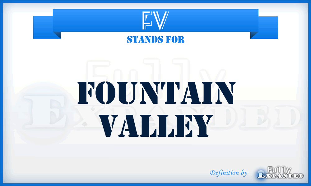 FV - Fountain Valley