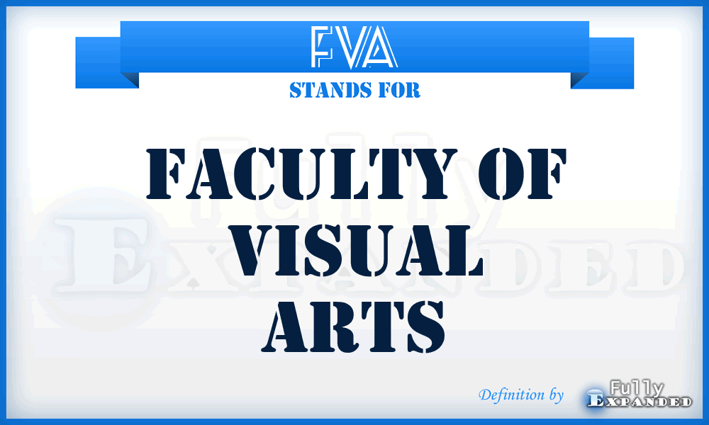FVA - Faculty of Visual Arts