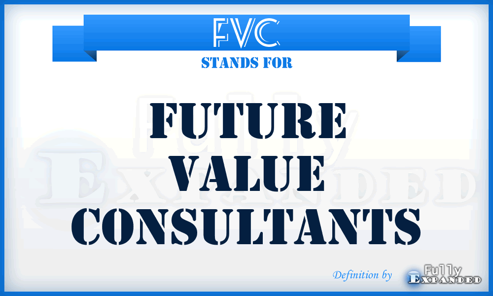 FVC - Future Value Consultants