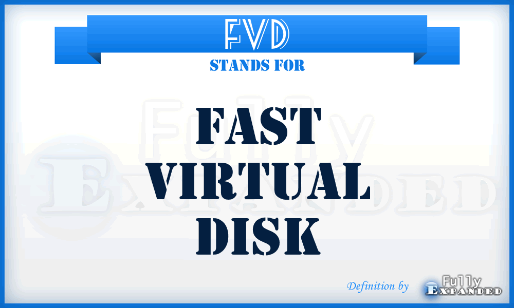 FVD - Fast Virtual Disk