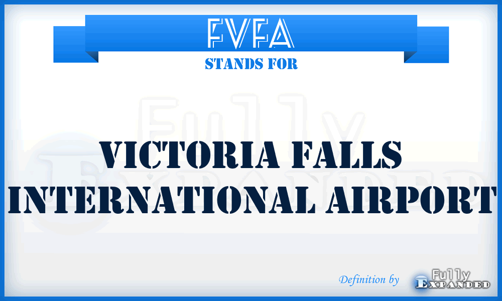 FVFA - Victoria Falls International airport