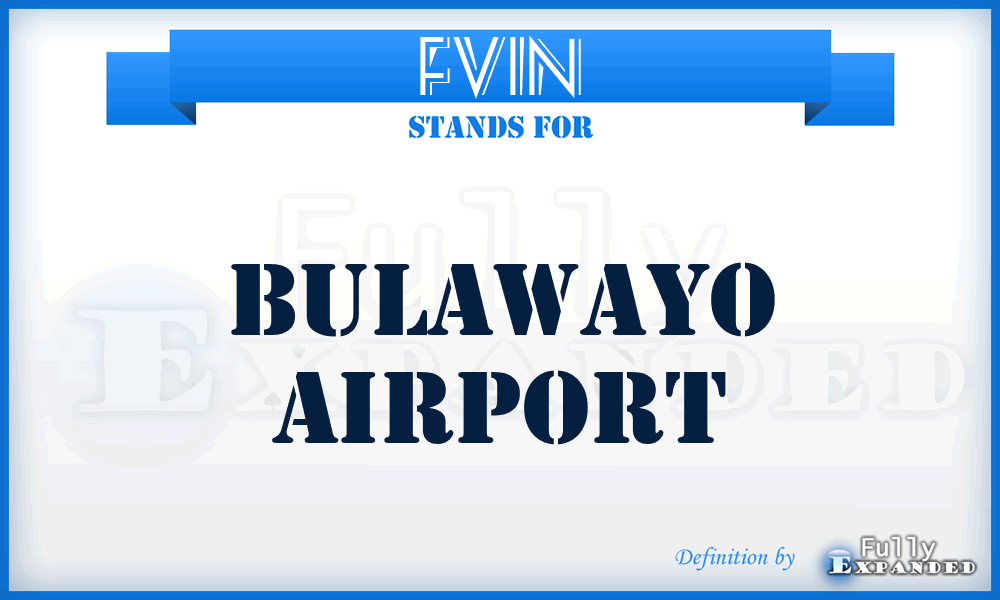 FVIN - Bulawayo airport